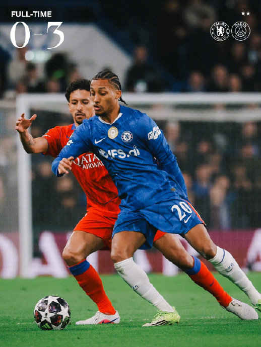 巴黎圣日耳曼客场双杀切尔西强势晋级欧冠八强